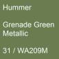 Preview: Hummer, Grenade Green Metallic, 31 / WA209M.